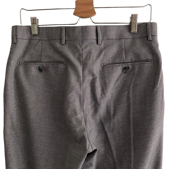 ZNTI8 Zanetti Gray Trousers Dress Slacks W33 L32 - Picture 4 of 11